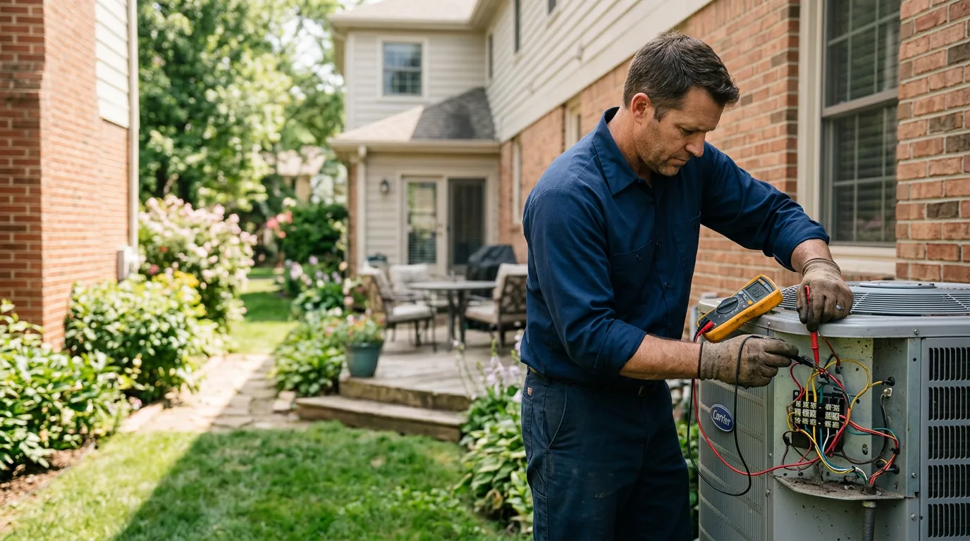 HVAC technician working near Lemont Furnace, PA